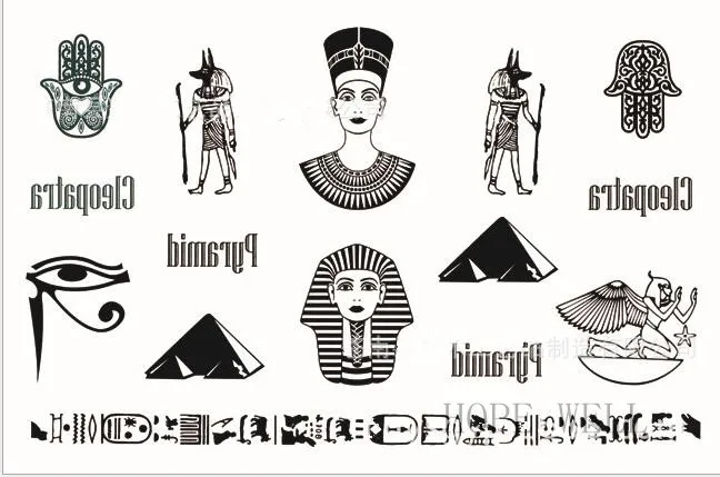 Тату наклейка Временная черная в виде пирамиды 2 шт.|tattoo sticker black|tattoo stickertemporary tattoo