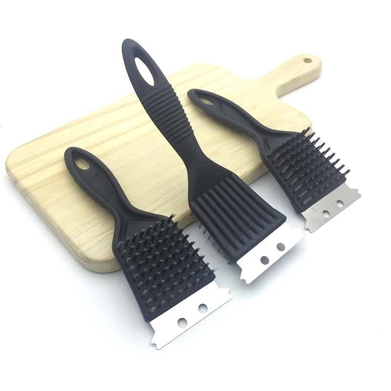 BBQ Grill Cleaning Cleaner Brush Stainless Steel Scraper With Brushes