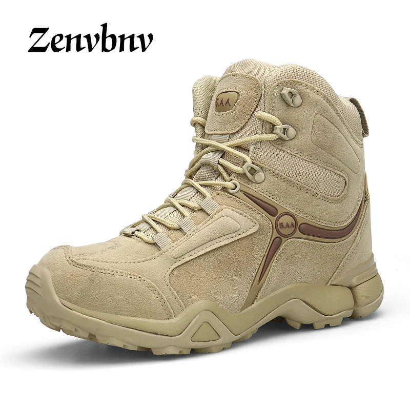 

ZENVBNV Winter Autumn Men Military Boots High Quality Special Force Tactical Desert Combat Ankle Boats Army Work Shoes Snow Boot