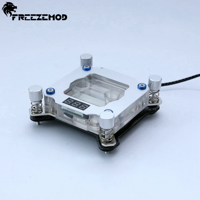 

FREEZEMOD computer PC cooler block for intel LGA 1151 115X 2011 platform temperature sense motherboard heatsink. UPR-2018