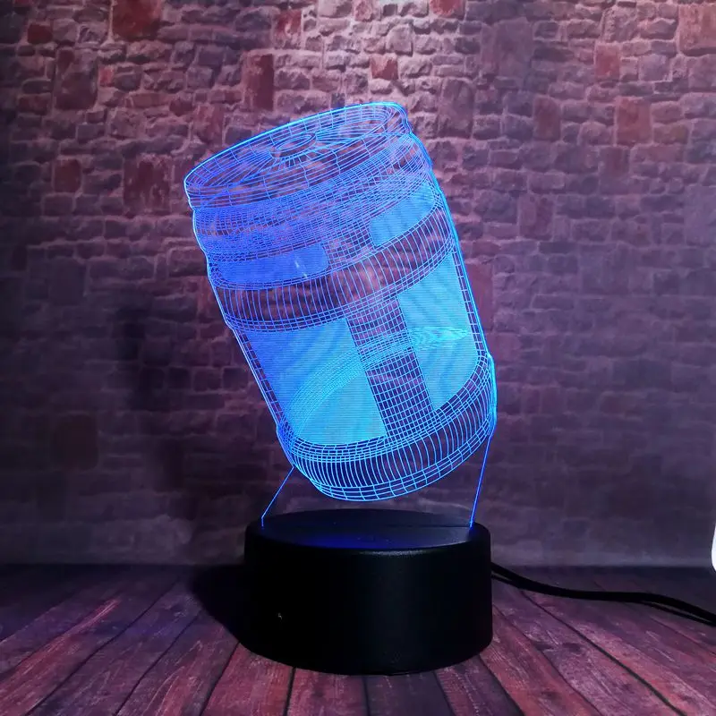  Battle Royale Figuras Juguetes 3D Nightlight LED 7 Colors Changing Desk Light PUBG Game Model Light