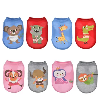

Cat T-shirt Soft Puppy Dogs Clothes Cute Pet Dog Vest Cartoon Pet Clothing Summer Shirt Casual Vests for Small Pets Supplies