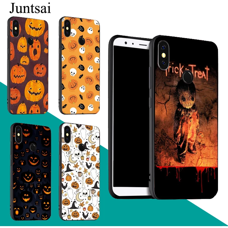 

Juntsai HALLOWEEN TRICK TREAT PUMPKIN Phone Case For Xiaomi Redmi Note 5 5A 7 4X 5Plus 6A 6 Pro S2 Mi 9 8 6X A2 Max 3 F1 Coque