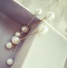 Size Double Head Simulation Pearl Fashion Brooch Jewelry Word Pins Collar Card Cardigan Scarf Button Bridal Brooches For Women ► Photo 2/5