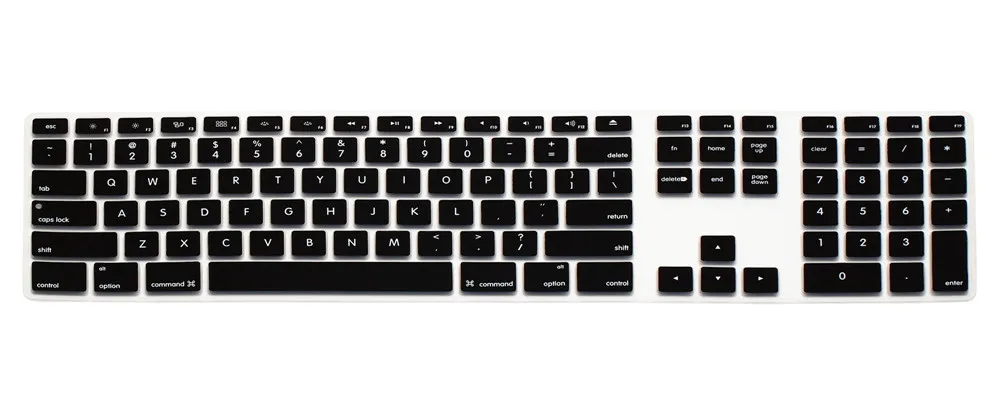 Для iMac проводная USB клавиатура Apple A1243 MB110LL/B с цифровой клавиатурой силиконовая полноразмерная клавиатура защитная кожа Для iMac