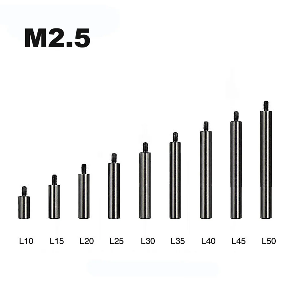 M2.5 Циферблат цифровой индикатор удлинитель стержень набор 10 15 20 25 30 35 40 45 50 мм циферблат индикатор высотомер сменный инструмент