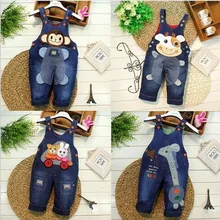 Демисезонный детские джинсовые комбинезоны одежда новорожденный, младенец джинсовые комбинезоны для детей ясельного возраста носки для маленьких мальчиков и девочек Комбинезон От 0 до 2 лет