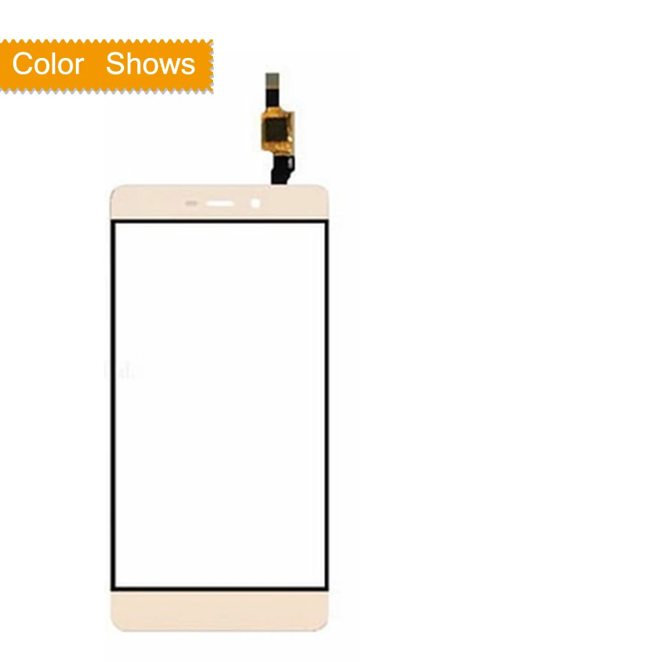 Для Xiaomi Redmi 4 Redmi4 сенсорный экран дигитайзер Сенсорная панель сенсор переднее внешнее стекло Redmi 4 сенсорный экран без lcd 5,0" - Цвет: gold no gift