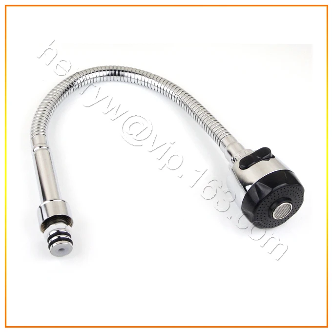 Retail Luxury 360 Degree Turn Sprayer Stainless Steel Flexible Hose ABS Shower Head 2 Function Flow