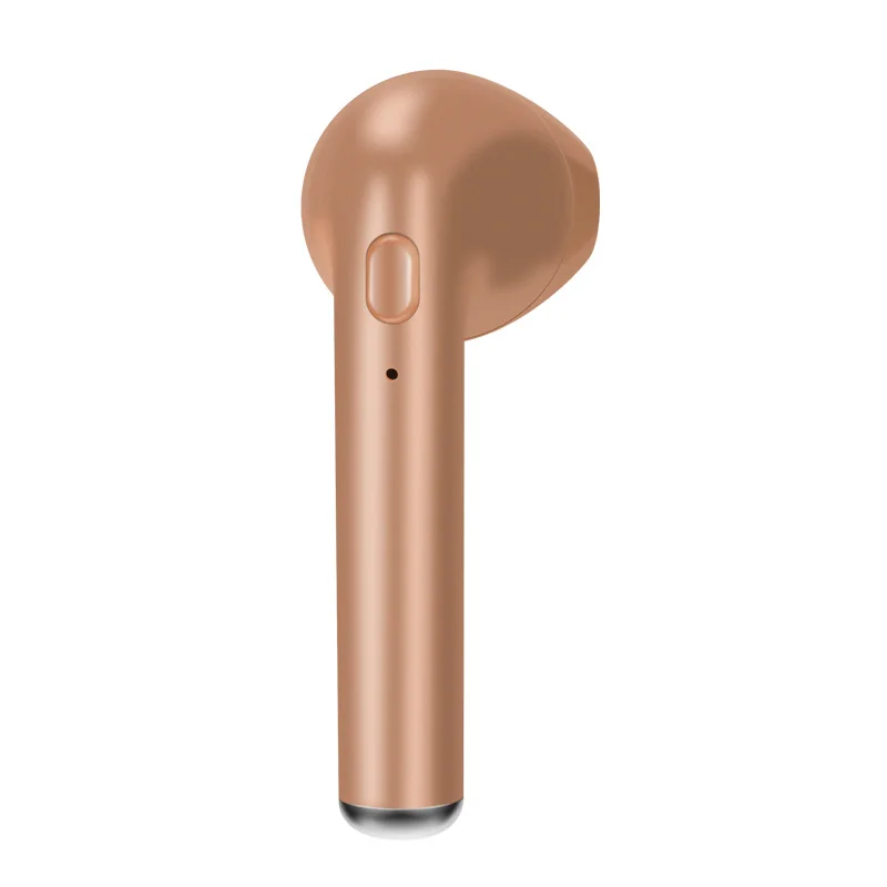 Gold for right ear Soulusic i7 i7s TWS беспроводные Bluetooth наушники мини наушники для прослушивания музыки гарнитура спортивные наушники стерео наушники Audifonos с микрофоном - Цвет: Gold for right ear