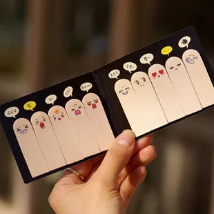 

Novelty Fingers with Expressions Memo Pad Sticky Note Paper Stickers dual Bookmark School Office Supply