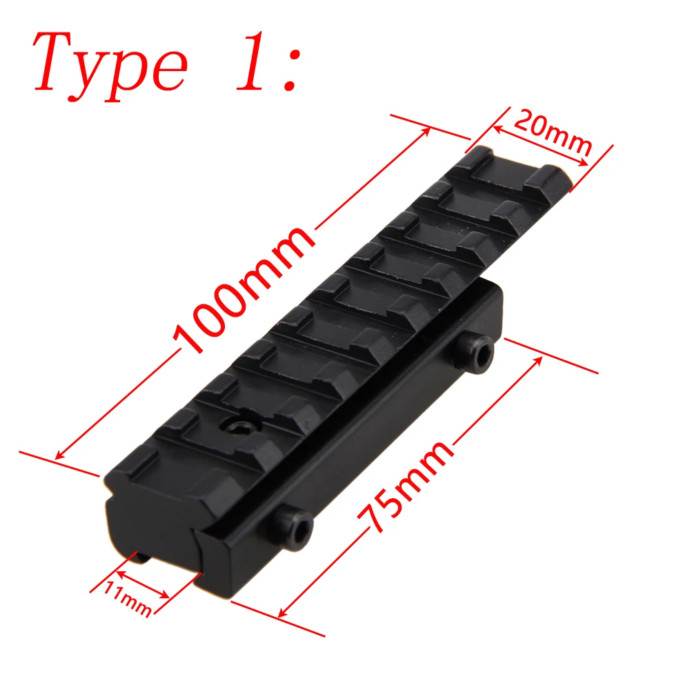 Охотничий 11 мм/20 мм рельсовый Пикатинни Вивер прицел базовое крепление спортивный Пикатинни Вивер рельсовый прицел крепление для страйкбола прицел Каза