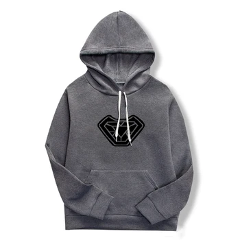 

New plain print simple hoodie women's long-sleeved casual sport pullover men and women can wear hooded jumper