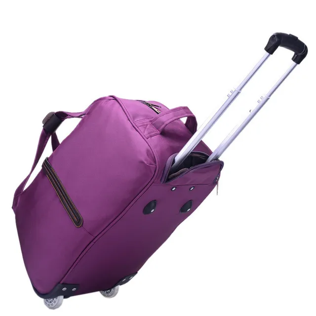 Fashion Short distance Trolley Travel Bag Hand Luggage Rolling Duffel Bags Waterproof Oxford