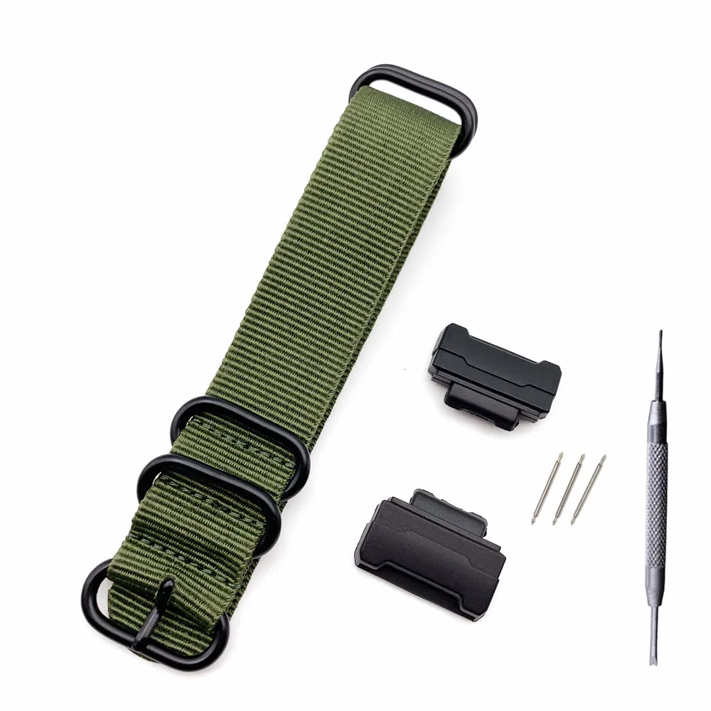 

16mm Nylon Watch Band Strap Fit For G Shock GD-100 110 120 GA-100 GA-110GB 120 200 150 300 GR/GW-8900 GLS-8900