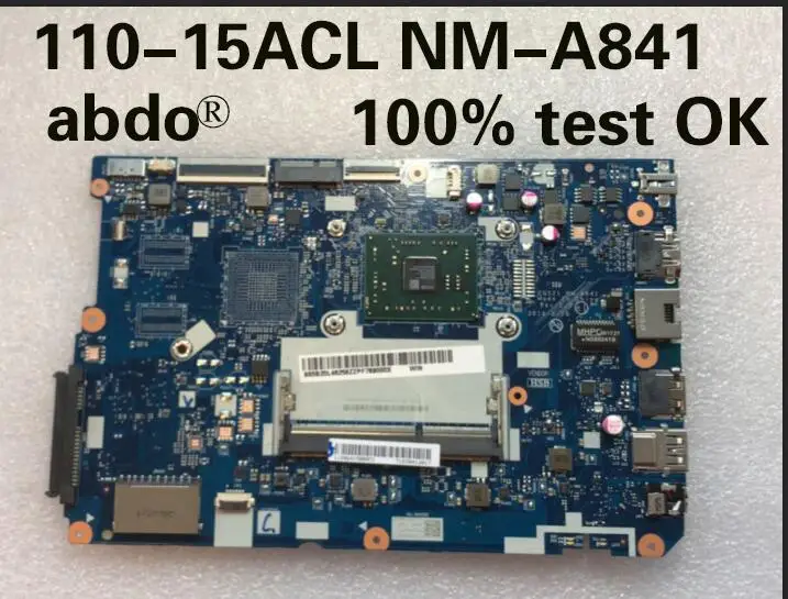 

Abdo CG521 NM-A841 motherboard for Lenovo 110-15ACL notebook motherboard CPU E2-7110 DDR3 100% test work
