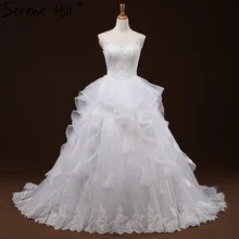 Robe De Mariee White Color Princess Wedding Dresses 2017 Fashion Simple Sleeveless Sexy Tulle Bridal Gowns Real Photo