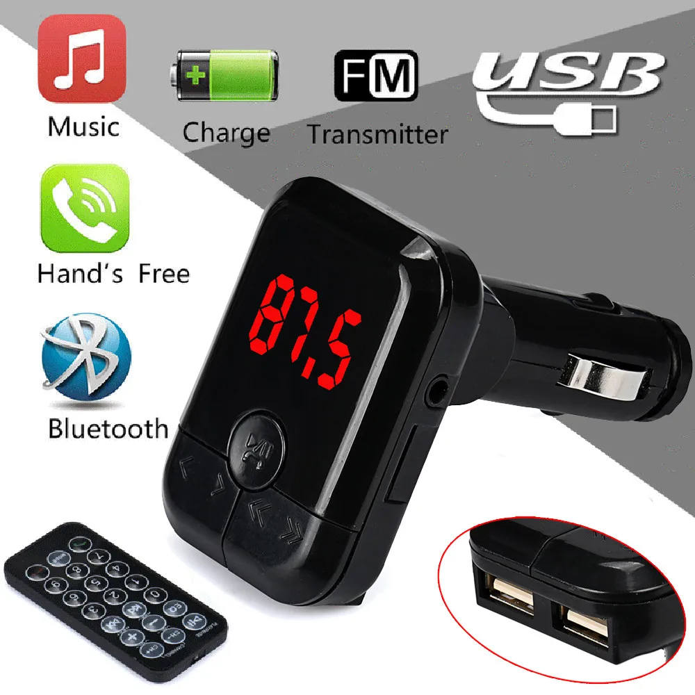 Car Fm Transmitter Bluetooth Wireless FM Transmitter MP3 Player