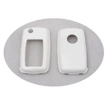 Жесткий Пластик без ключа дистанционного защиты Чехол(белый глянец) для Фольксваген MK4/MK5