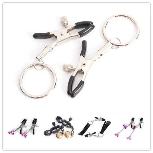 Breast Clip Nipple Clamps With Metal Chain For Women Couples Slave Bdsm Milk Clip Exotic Accessories Nipple Clamps Multi Styles