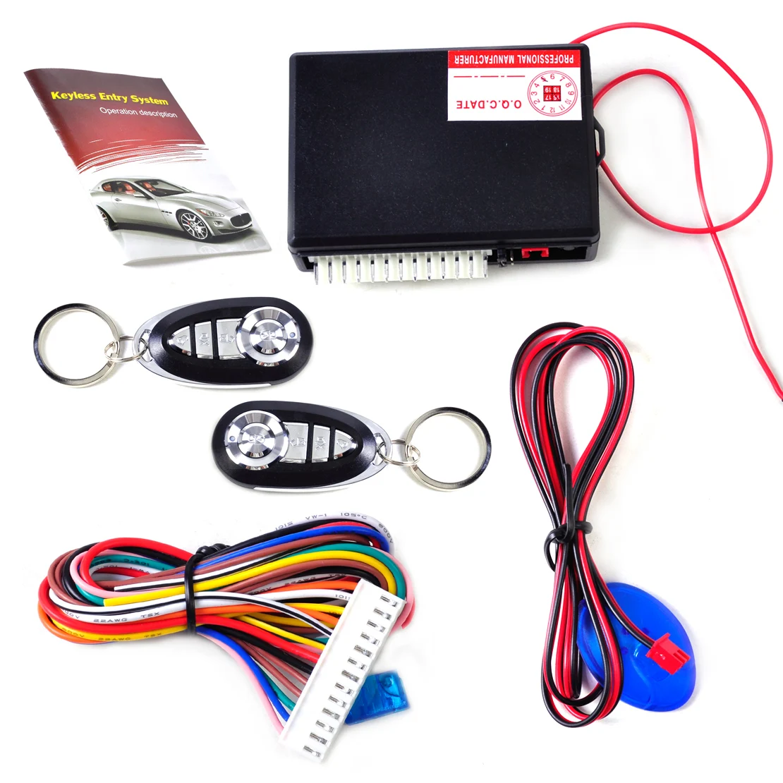 

new Car Vehicle Keyless Entry System Central Door Lock Control Kit with 2 Remote Controller Universal for Honda Kia Mazda Toyota