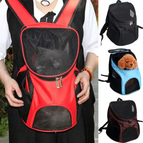 

Breathable Mesh Pet Carrier Cat Dog Puppy Shoulder Backpack Travel Portable Bag