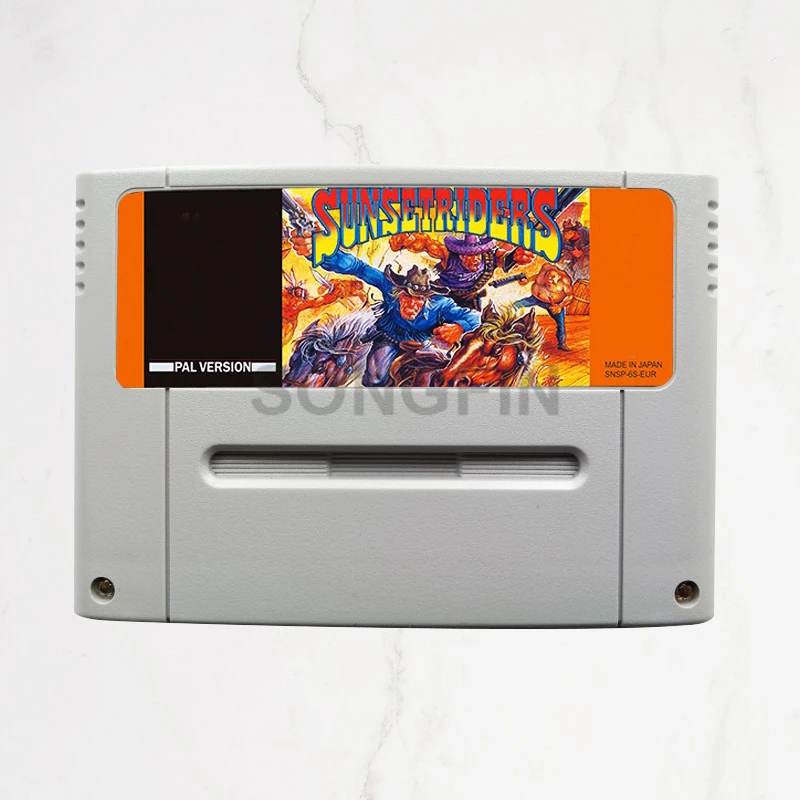 

Sunset Riders 16 bit 46 Pin Super Game Cartridge for PAL Version Game Console