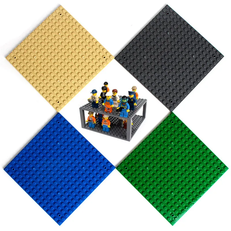 16*16 Dots LegoING Base Plate For Small Bricks Baseplate Board City DIY