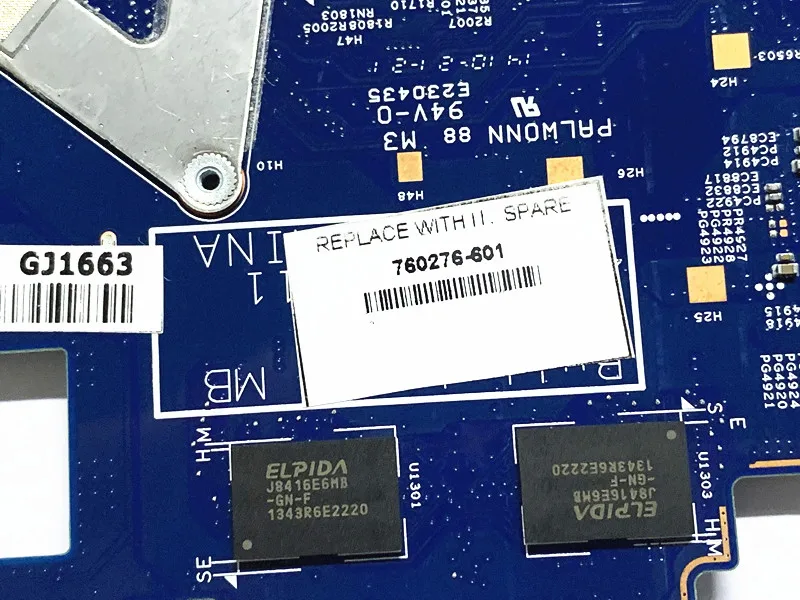 Для hp elitebookfolio 1040 G1 Материнская плата ноутбука 760276-601 i5-4200U W8PRO полностью протестирована