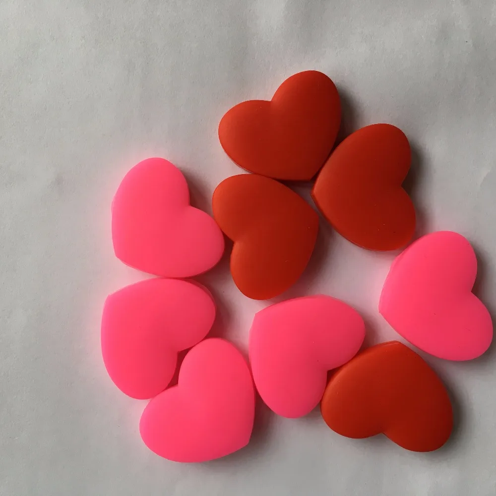 10 pcs Red and Pink Heart Sharapova Tennis Damper Shock Absorber to Reduce Tennis Racquet Vibration