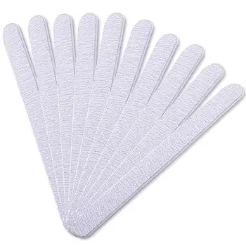 Günstige 10 Stück Professionelle Nagel Dateien Grau Schleifen Nail Dateien Tools Für Salon UV Gel DIY Tipps Pediküre Werkzeug Nagel Kunst Maniküre Set