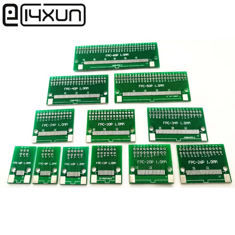 Adaptador de doble cara para placa PCB, 0,5mm, 1mm, FFC FPC 6, 8, 10, 12, 20, 30, 40, 60 pines a 2,54mm, SMT, 1 ud. AliExpress Luces e