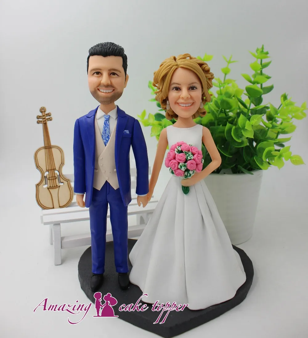 Потрясающие игрушки высокого качества для торта на свадьбу, день рождения и подарок жениха идеи индивидуальные статуэтки День святого Валентина
