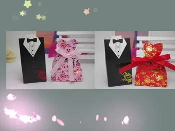 

2000pcs Bride and Groom box Wedding Favor Boxes Gift box Candy box