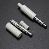 2pcs/lot 3.5mm stereo headset plug with tail 3/4 pole 3.5 mm audio plug Jack Adaptor connector for iphone white ► Photo 3/6