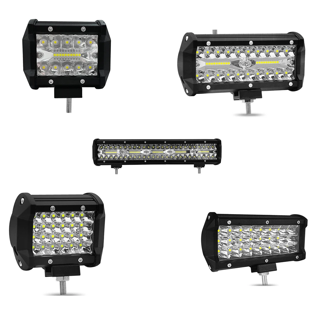 DONAK 4 7 15 Inch 60W 72W 120W 300W Curved LED Work Light Offroad Spot Flood Beam 4WD Truck Tractor Boat 4x4 SUV ATV Bar | Автомобили и