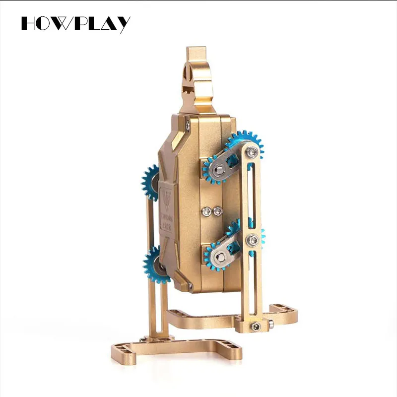 HowPlay Walking robot Metal Assembly Model font b Smartphone b font Remote Control Mechanical Assembly Adult