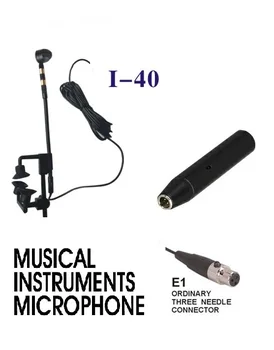 

Instrument Mic I-40 Guitar Mic Pickup E2/ A.K.G plug /with 6.3 XLR 48V power adapter/ 20PCS / free shipping ..