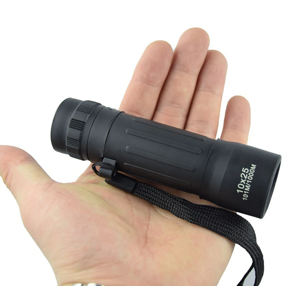 

10X25 BAK7 Green Film HD Zoom Mini Portable Monocular Telescope for Travelling Hunting Camping