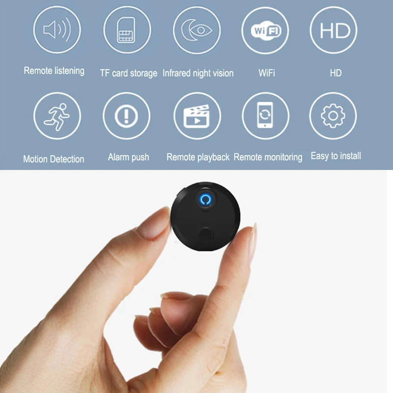 HDQ15 1080P Мини Wi Fi камера инфракрасное ночное видение микро видеокамера 150 градусов