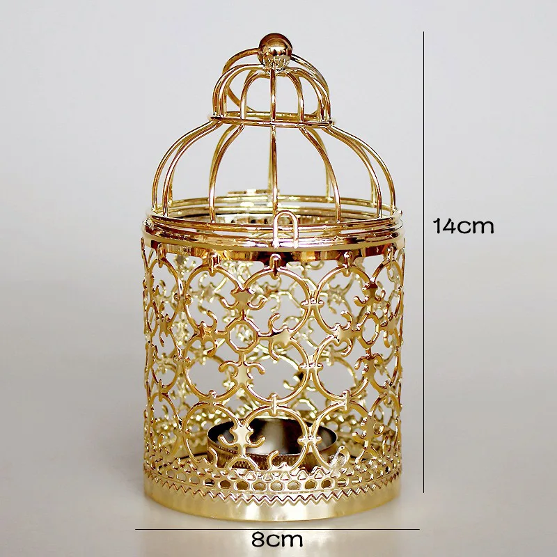 Металлический полый Марокканский Фонарь Подсвечник чайный светильник Колыбель для украшения дома комнаты QP2