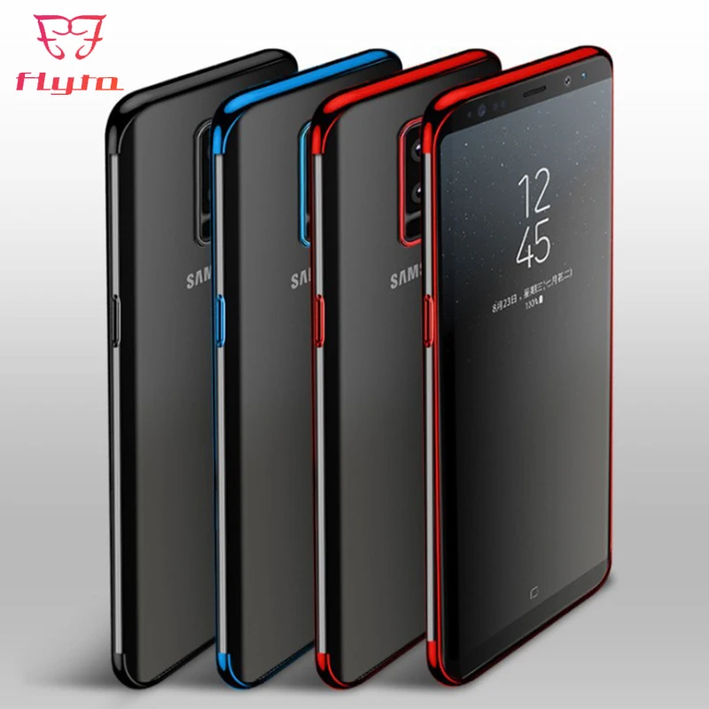 

FlyTo Phone Case for For Samsung Galaxy S9 S8 Plus Silicon Transparent the Cases for For Samsung S7 Note 8 Note 9 Edge TPU Cover