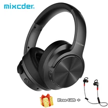 Mixcder E9 ANC активные шумоподавляющие bluetooth-наушники с микрофоном, стерео беспроводные наушники+ Бесплатный подарок, спортивные наушники, гарнитура