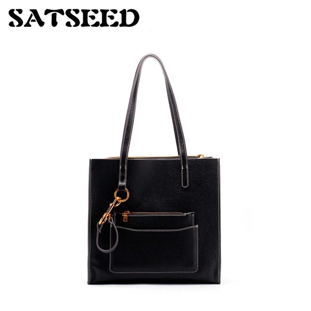 

2017 Winter Leather Large Capacity Computer File Commuter Portable Shoulder Tote Bag Shopping Bag Leather