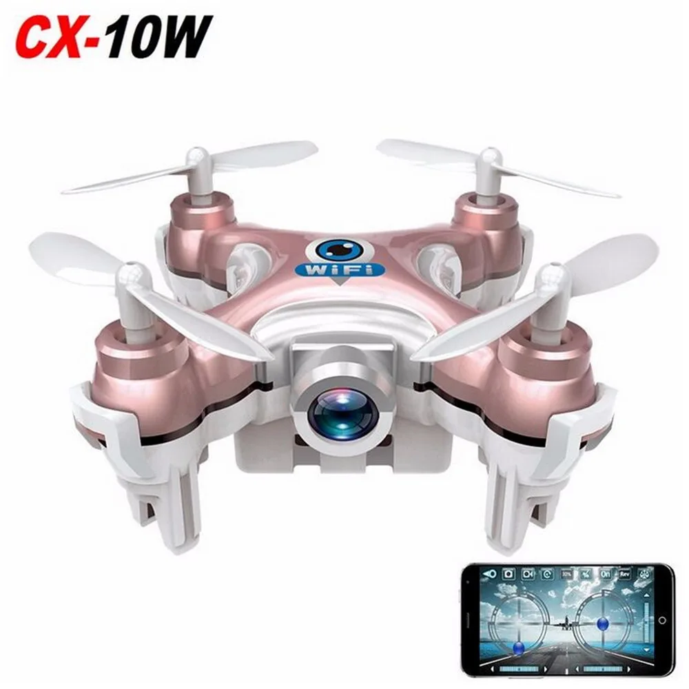 Cheerson RC Quadcopter CX 10W CX10W Wifi FPV 0 3MP Camera LED 3D Flip 4CH CX10