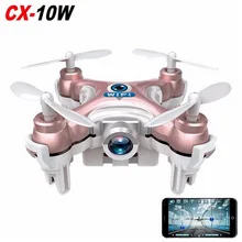 Cheerson RC Quadcopter CX-10W CX10W Wifi FPV 0.3MP Camera LED 3D Flip 4CH CX10 Update Version Mini Drone BNF Helicopter Toy Gift