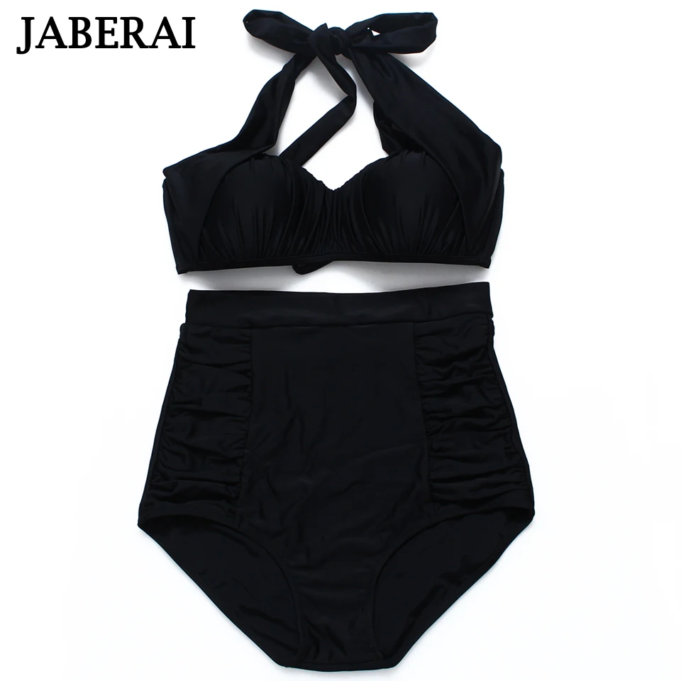 Buy JABERAI Sexy Beadeau Swimsuit Black Solid Bikini
