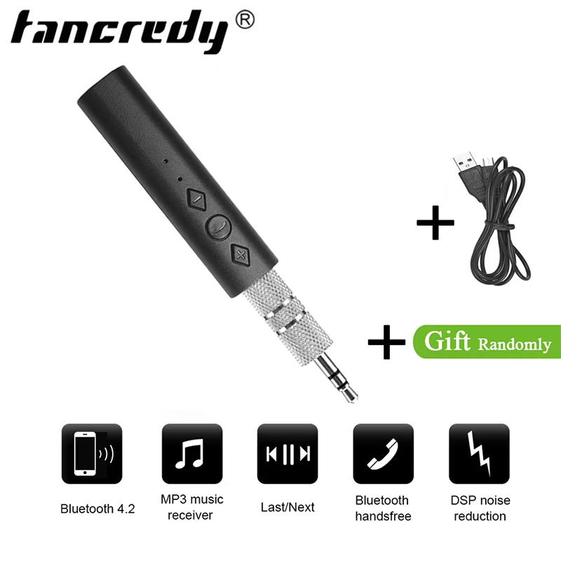 USB Car Bluetooth Adapter 3.5mm Jack Ricevitore Bluetooth Wireless Bluetooth AUX Audio MP3 Music Player Vivavoce Strumento per auto