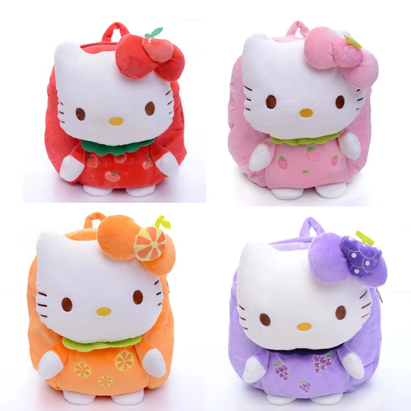 Милый рюкзак HELLO KITTY детский школьный плюшевый hello kitty для детей 30*28 см|Плюшевые