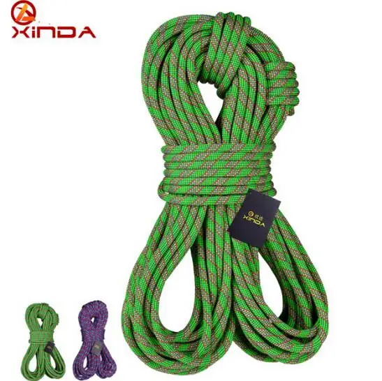 XINDA 10 meter 11mm 8.9KN Dynamic Safety Rope Rappelling cord Professional Climbing Rope Auxiliary Rope